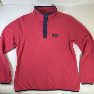 Patagonia Micro D Snap-T Fleece Pullover | Coral Pink | Women’s Large